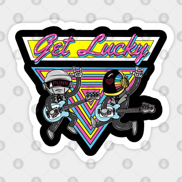 Get Lucky Sticker by KakenC